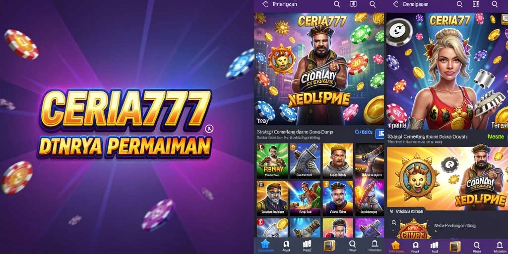 Tampilan utama gameplay CERIA777 yang menampilkan aksi strategi mendebarkan.