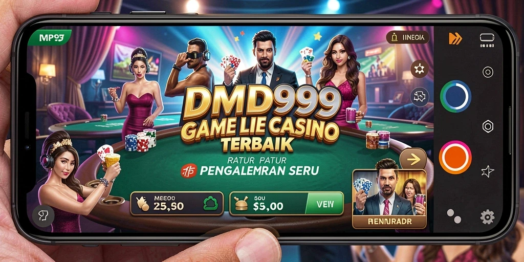 Screenshot gameplay DMD999 menunjukkan keseruan permainan Live Casino.