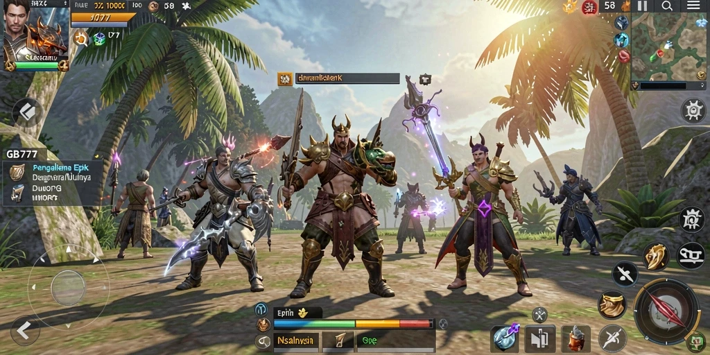 Gameplay GB777 yang seru dalam dunia MMORPG yang menakjubkan.