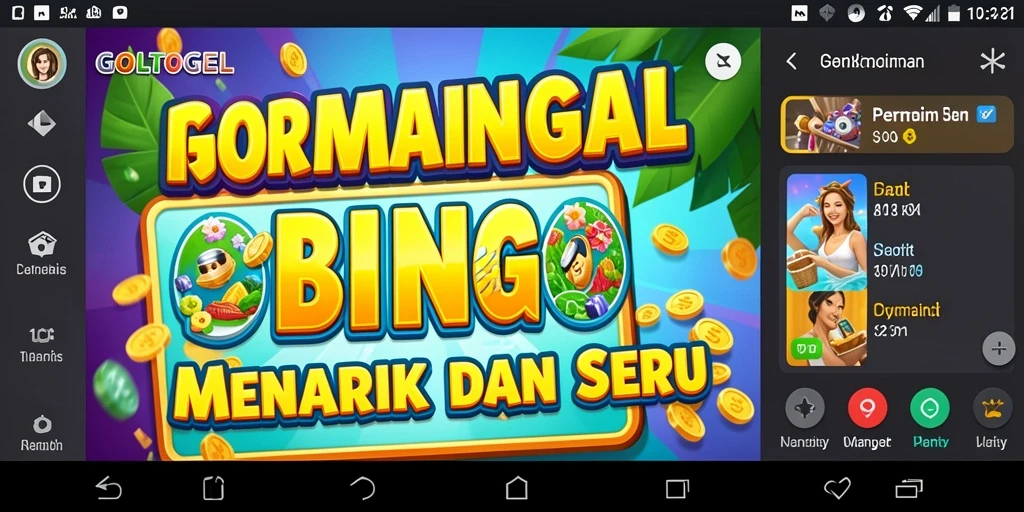 Tampilan gameplay seru dalam GOLTOGEL yang penuh dengan angka Bingo.