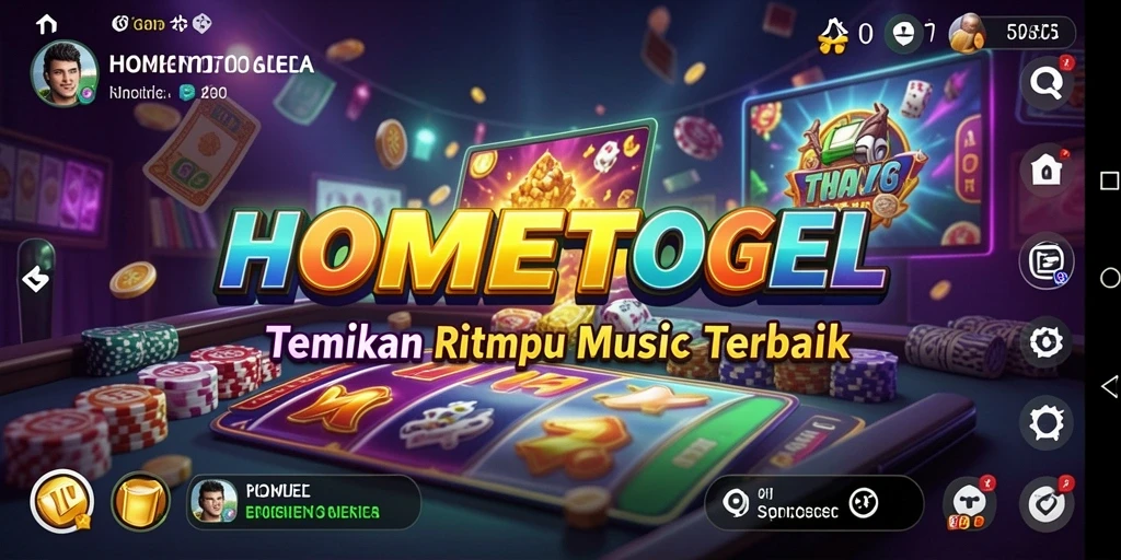 Gameplay HOMETOGEL menampilkan momen seru bermain musik.