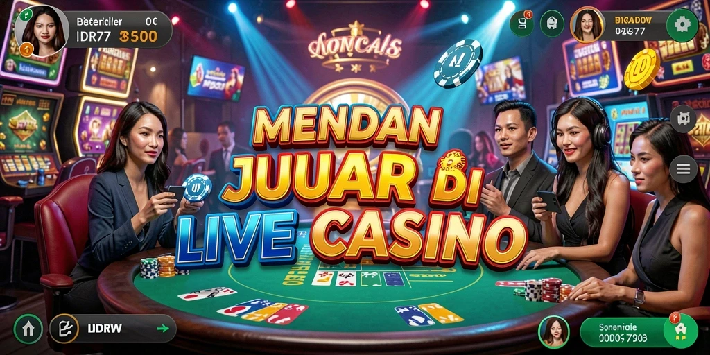Tampilan gameplay Live Casino di IDR77 yang menarik dan mendebarkan.