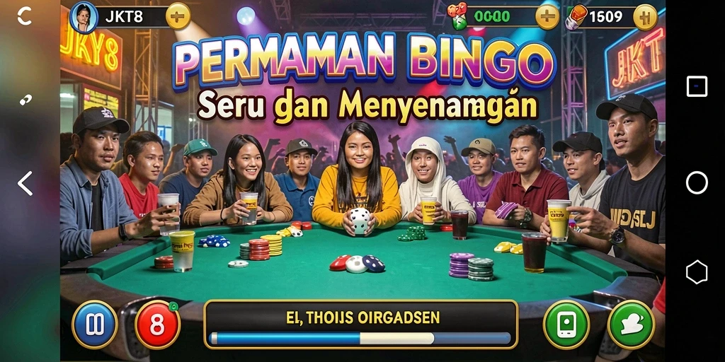 Tampilan menarik dari gameplay Bingo di JKT8.