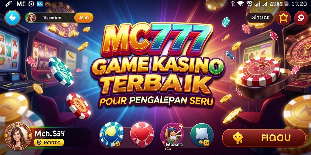 Tangkapan layar utama MC777 menunjukkan gameplay Kasino yang menegangkan.