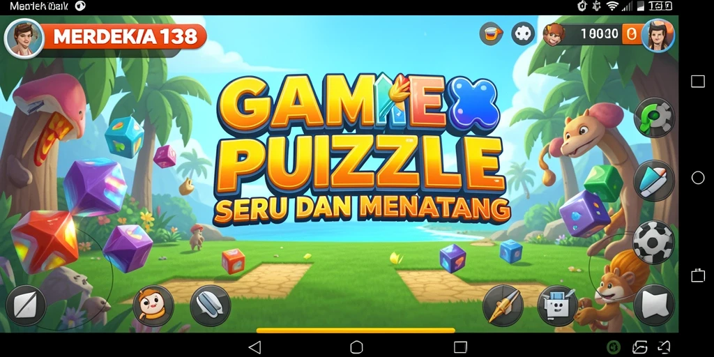 Tampak gameplay menarik dan tantangan puzzle dari MERDEKA138.