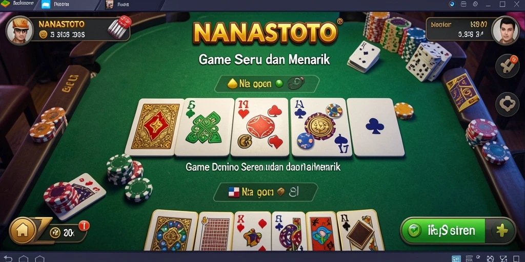 Gameplay NANASTOTO yang menarik dalam dominasi permainan Domino.