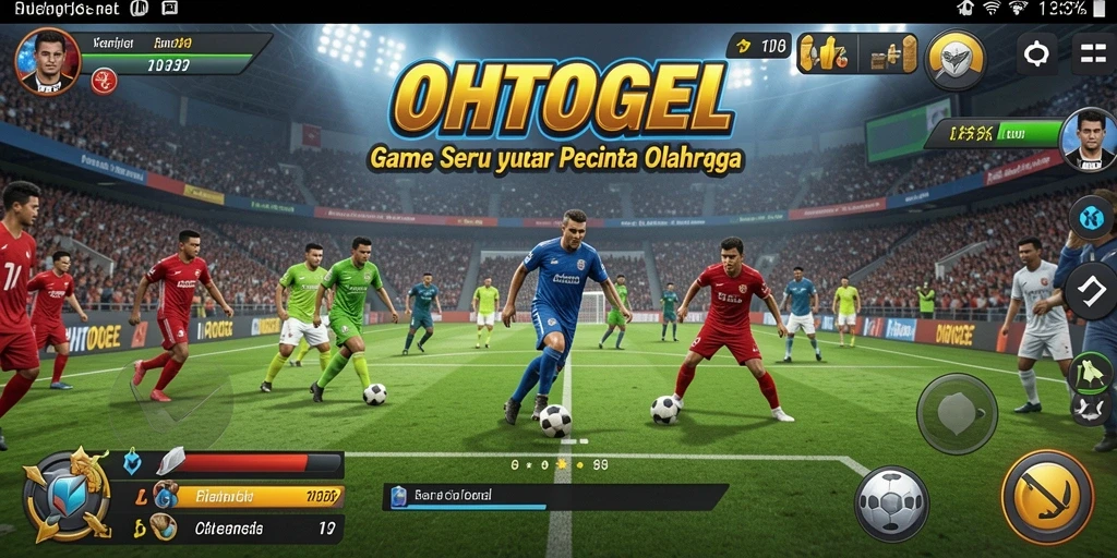 Screenshot OHTOGEL menampilkan aksi seru di lapangan olahraga.