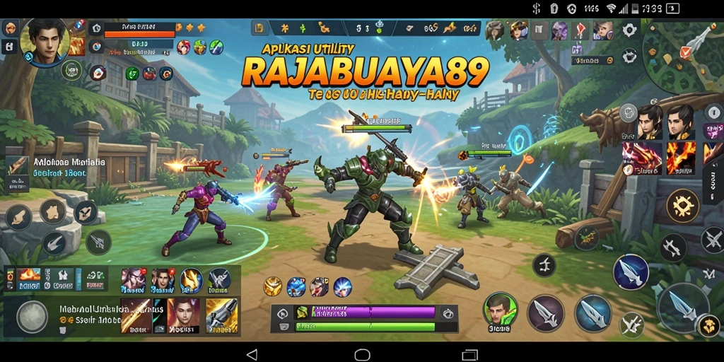 Tampilan antarmuka aplikasi RAJABUAYA89 yang sederhana dan modern.