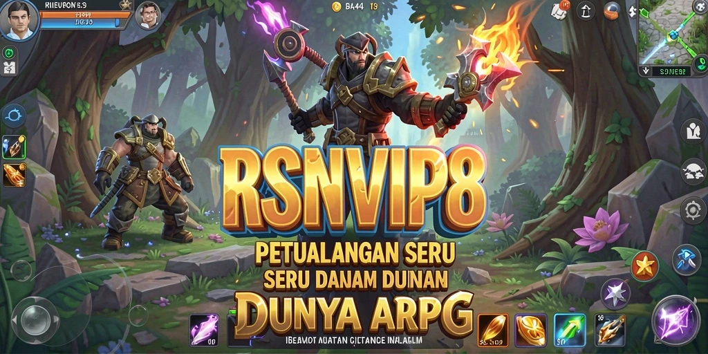 Screenshot menampilkan aksi seru dalam game ARPG RSNVIP8.