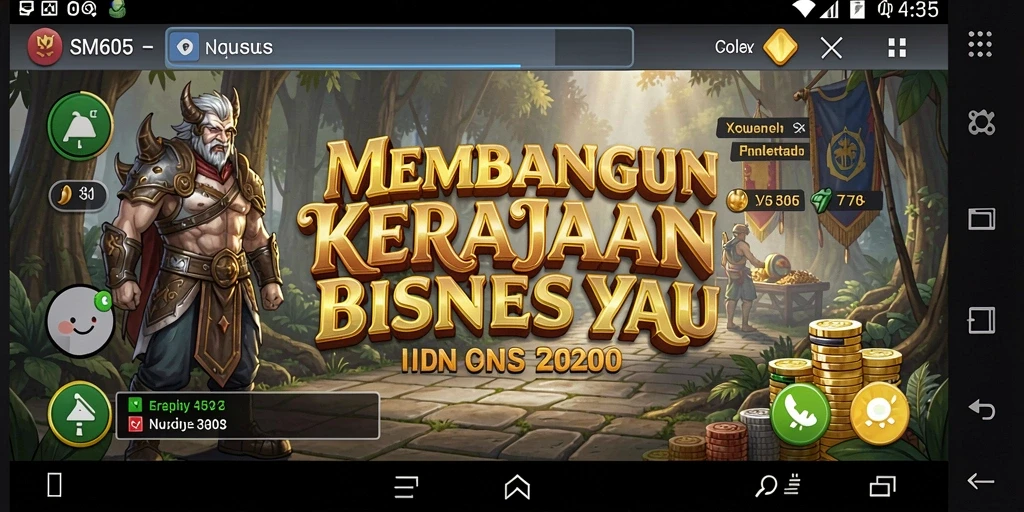 Screenshot menampilkan pengelolaan bisnis dalam SM605 yang menantang.