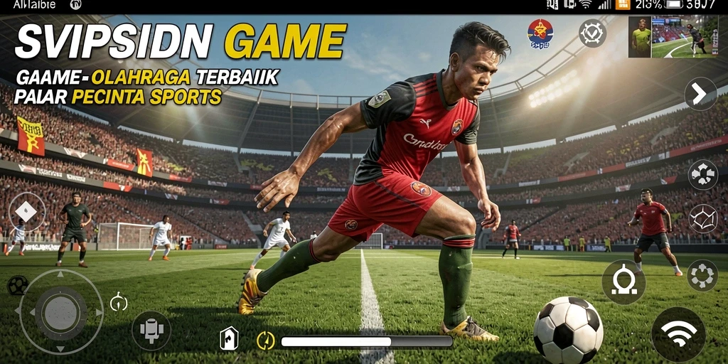 Tampilan gameplay menarik dari SVIPSIDN yang penuh aksi olahraga.