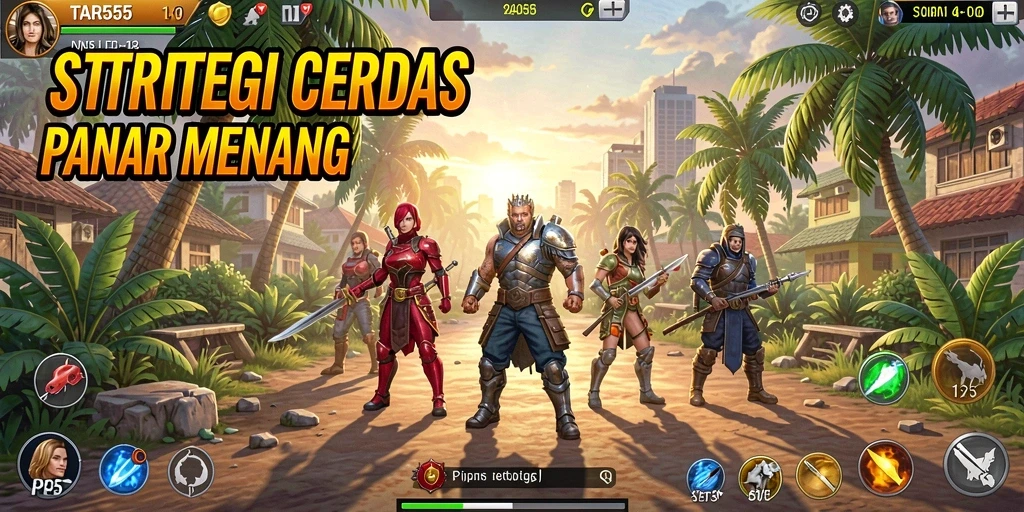 Screenshot TAR555 menampilkan momen intens dalam gameplay Strategy.