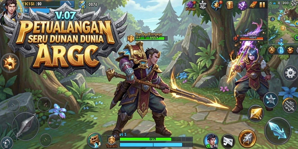 Tangkapan layar menunjukkan aksi pertempuran dinamis dalam V07.