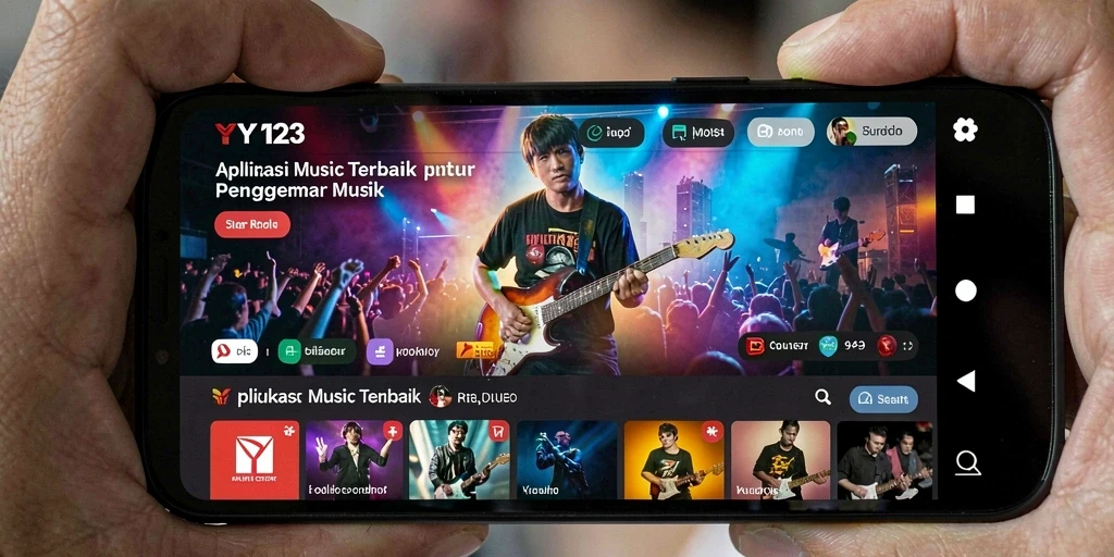 Tampilan gameplay dan antarmuka menarik dari YY123.